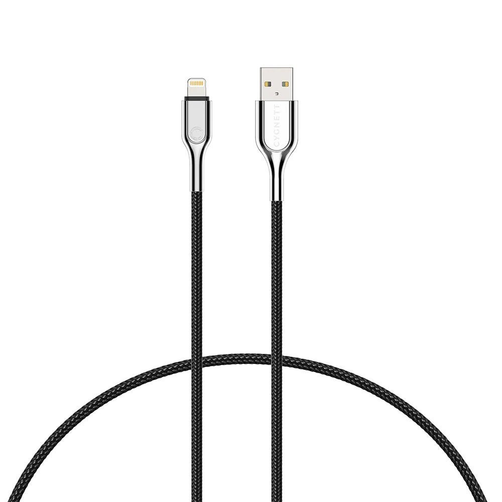 Cygnett Armored Lightning To Usb-A Cable Braided Black - 1M