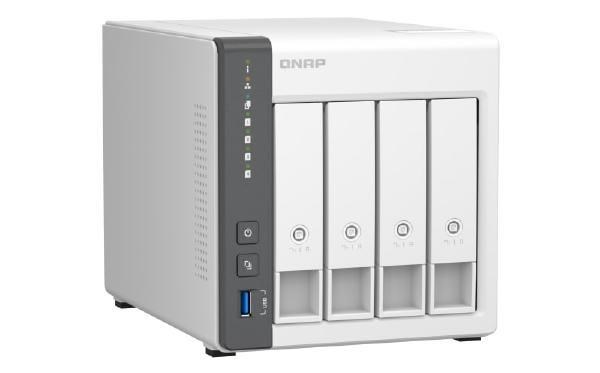 Qnap 4-Bay Nas (No Disk), Arm QC 2.0GHz, 4GB, GbE(1),2.5GbE(1),USB, TWR, 2YR WTY