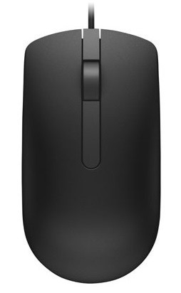 Dell USB Optical Mouse MS116 - Black; Retail Packaging