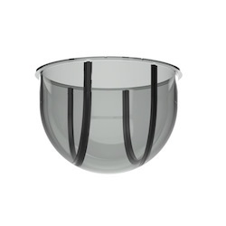 Milesight Smoked Dome Cover, Ideal For Concealing Camera Orientation, Suitable For Mini PTZ Dome