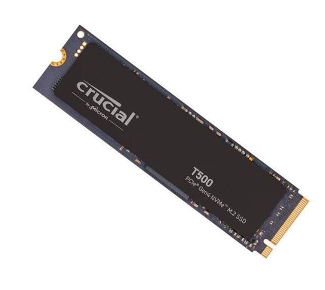 Crucial T500 1TB Gen4 NVMe SSD - 7300/6800 MB/s R/W 600TBW 1440K IOPs 1.5M HRS MTTF With DirectStorage