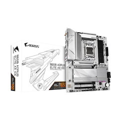 Gigabyte B650 Aorus Elite Ax Ice Amd B650 Am5 Atx Motherboard 4X DDR5~192GB,3x PCIe X16, 3X M.2, 4X Sata 6, 2X Usb 3.2, 1X Usb-C, 2X Usb 2.0