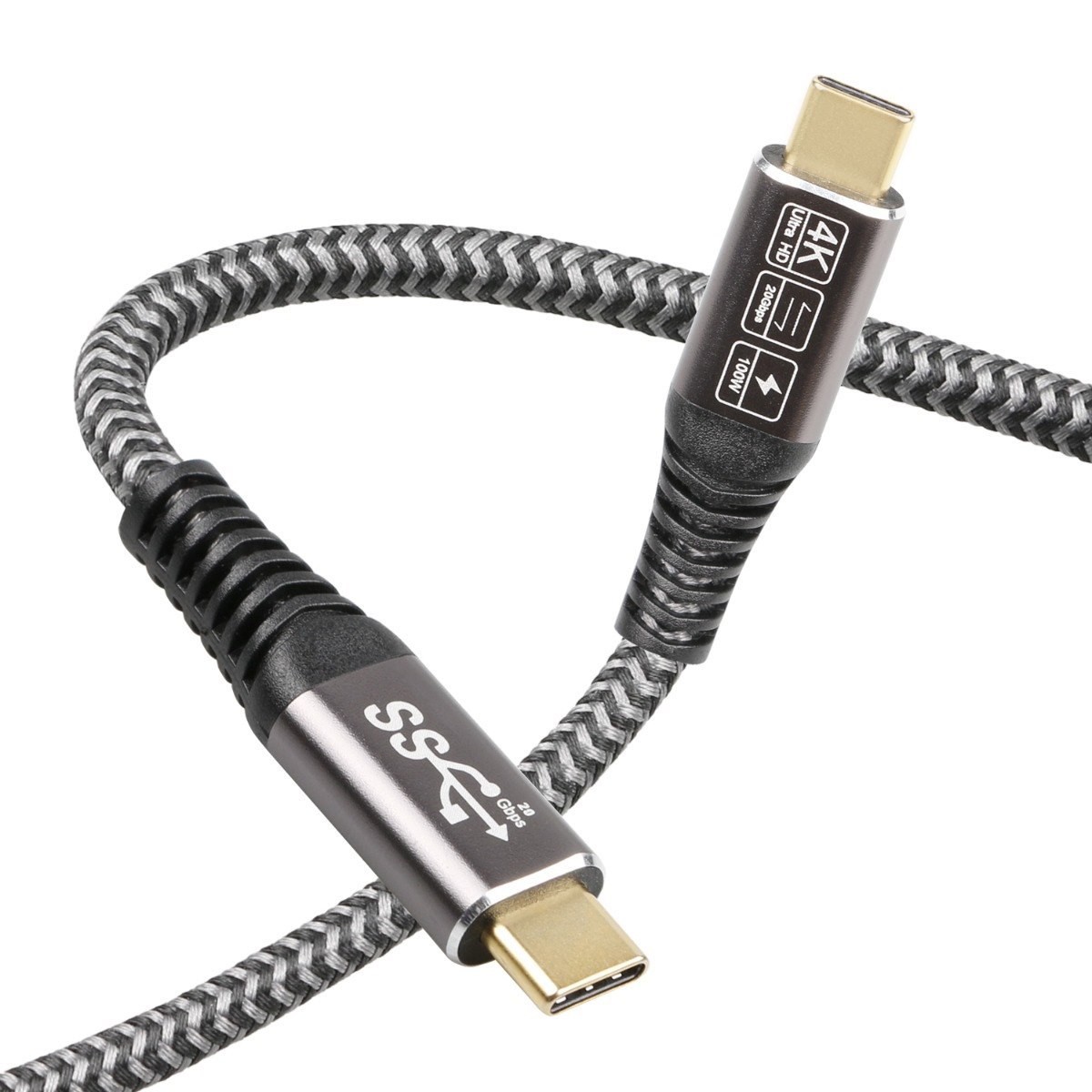 4Cabling 1.5M Usb 3.2 (3.1 Gen 2X2) Usb C M/M Certified Premium Cable | 20G & 100W Support