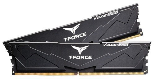 Team T-Force Vulcan Black, DDR5, 16GB Kit (8GB X 2), 5600 MHz, CL40-40-40-84, 1.2V, Limited Lifetime Warranty
