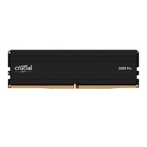 Crucial Pro 16GB (1x16GB) DDR5 Udimm 6400MHz CL38 Black Heat Spreader Support Intel XMP Amd Ryzen For Desktop PC Gaming Memory