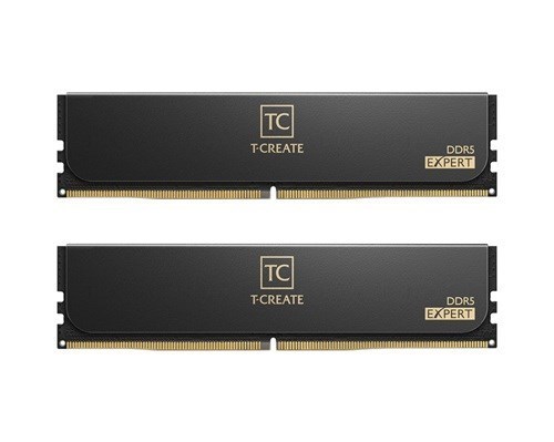 Team T-Create Expert, Black, DDR5, 6400MHz, 64GB Kit (32GB X 2), CL34-44-44-84, 1.35V, Limited Lifetime Warranty, Intel XMP 3.0, Amd Expo Ready