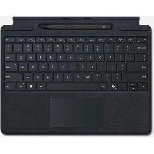 Microsoft Surface Co-Pilot Keyboard Type Cover Pro 8,9,X,10,11 No Pen, Bold Set - Black