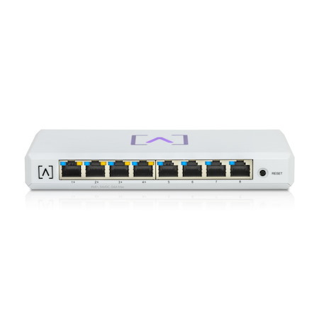 Alta Labs | S8-Poe 8-Port Enterprise Network Switch, 4 Port Support PoE+, 60W PoE