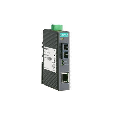 Moxa | Industrial 10/100 Media Converter, Multi-Mode, SC Connector.