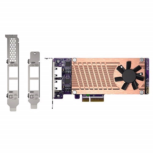 Qnap Dual M.2 2280 Pcie Nvme SSD & Dual-Port 2.5Gbe Expansion Card