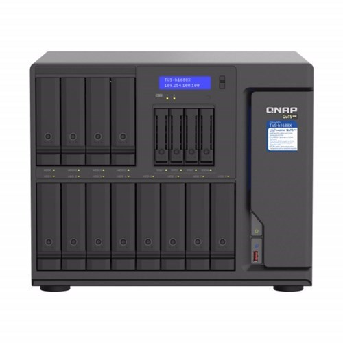 Qnap 12+4 Bay Nas (No Disk) Xeon 6-Core 3.3GHz, 32GB, 10GbE (2), 2.5GbE(4), TWR, 3YR WTY