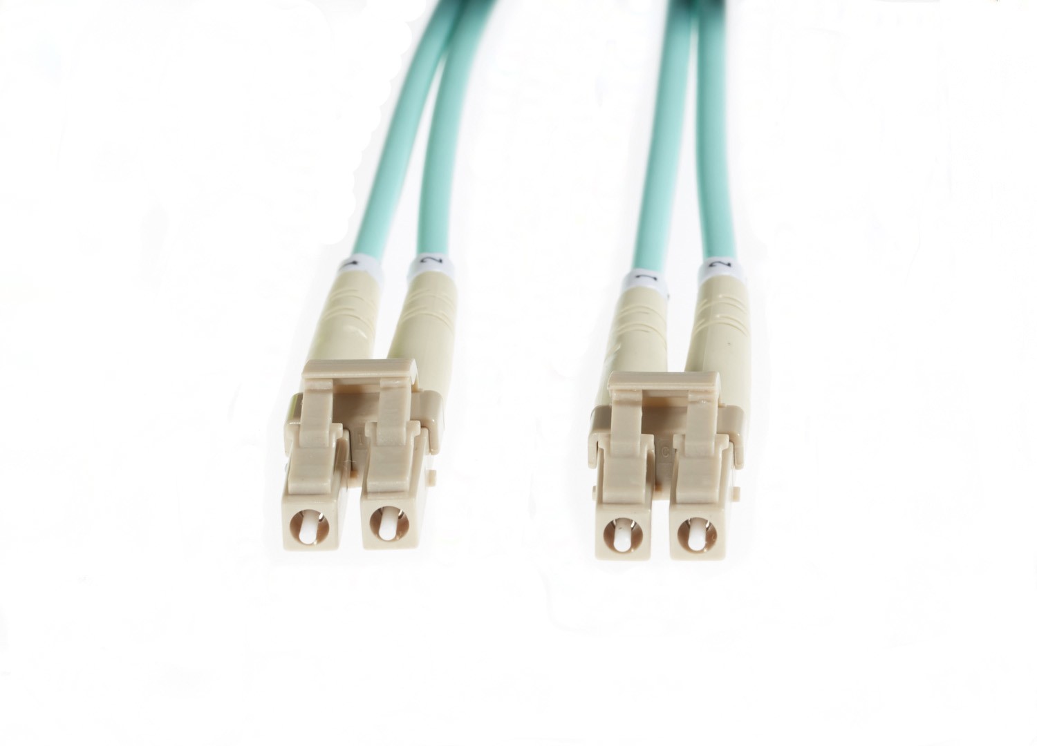4Cabling 25M LC-LC Om4 Multimode Fibre Optic Patch Cable: Aqua