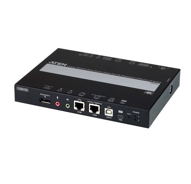 Aten 1-Local/Remote Share Access Single Port 4K Displayport KVM Over Ip Switch