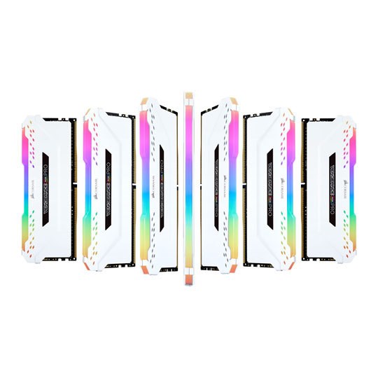 Corsair Vengeance RGB Pro 32GB (2x16GB) DDR4 3200MHz C16 Desktop Gaming Memory White