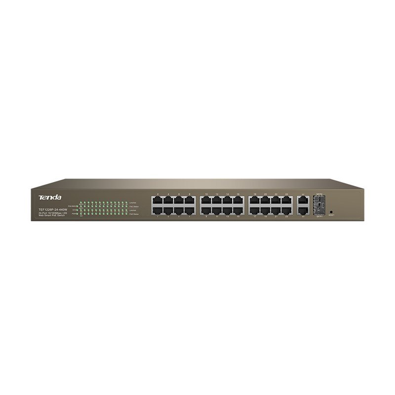 Tenda 26-Port Websmart Switch With 24-Port Poe+