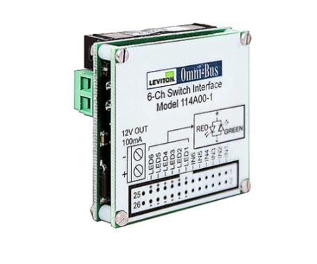 Leviton Omni-Bus 6-Channel Universal Switch Interface Module
