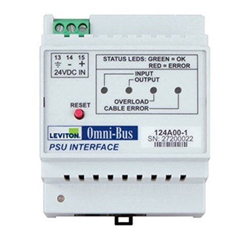 Leviton Psu Interface Module For Omni-Bus Bus Lighting System, Din Rail, 2Amp