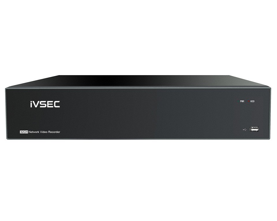 Ivsec Nr532xa NVR 32 Channels 8MP 32 Poe Ports 8 Bays H265 4K Hdmi