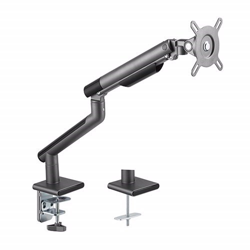 Brateck Single Monitor Premium Slim Aluminum Spring-Assisted Monitor Arm Fix Most 17'-32' Monitor Up To 9KG Per Screen Vesa 75X75/100X100