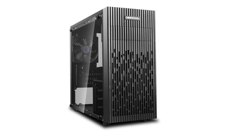 Deepcool Matrexx 30 Full Tempered Glass Side Panel M-Atx Case, 1X 120MM Black Fan, Graphics Card Up To 250MM