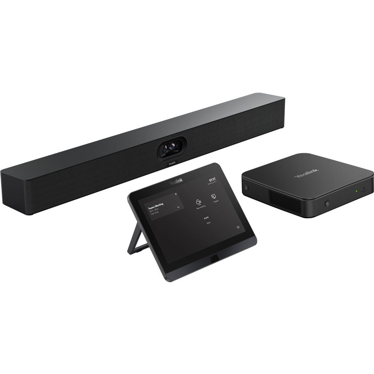 Yealink MVC S40, Native Microsoft Teams Rooms System For Small-To-Medium Rooms. 2x 48MP Dual-Eye Camera (120° DFOV), 6x Digital Zoom (PTZ), MCore Pro, 8" MTouch-E2 Console, AI-Enhanced Noise Cancelation