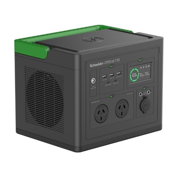 Apc Schneider OffGrid Portable Power Station 730, 738Wh Lithium-Ion, 2 Australian, Sinewave