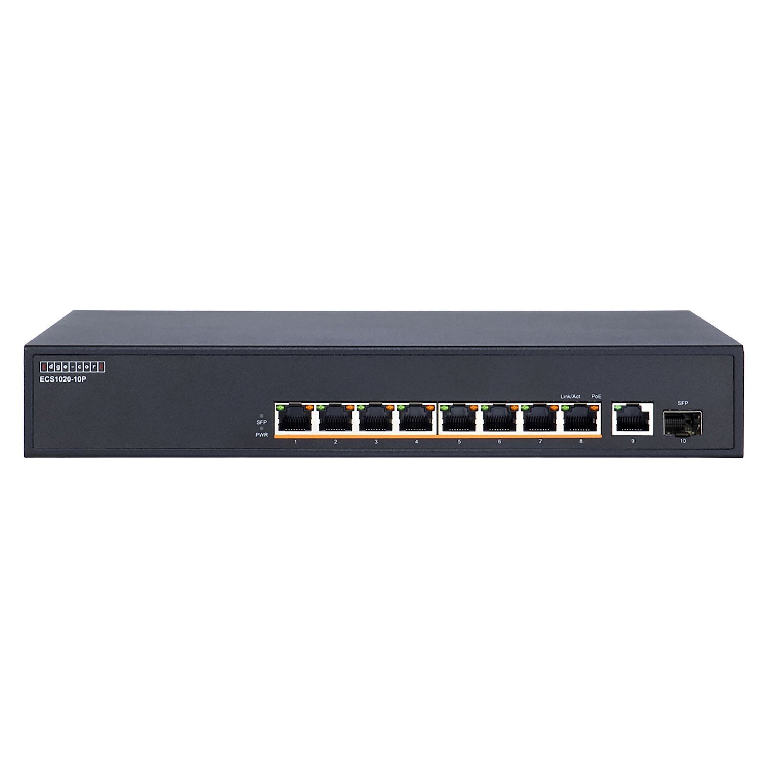 Edgecore Networks 10-Port Gigabit 802.3At/Af PoE Switch Unmanaged 140W Total PoE Power