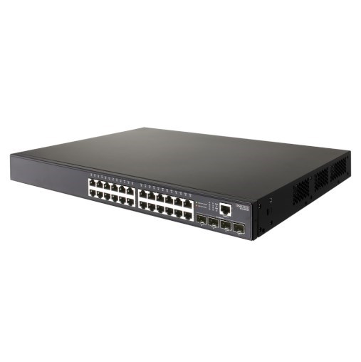 Edgecore Networks 24-Port Gigabit L2+/L3 Lite Managed PoE+ Switch 4 SFP 802.3Af/At PoE