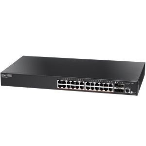Edgecore Networks 24-Port Gigabit Managed PoE Switch 4 SFP 802.3Af / 802.3At PoE 192W