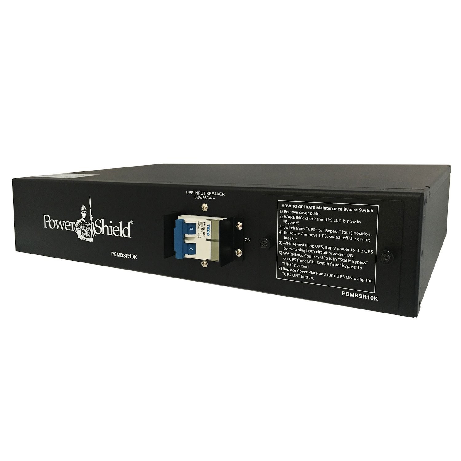 Powershield Rack/Tower Mounted External Maintenance Bypass Switch 6kVA And 10kVA Rackmount Included