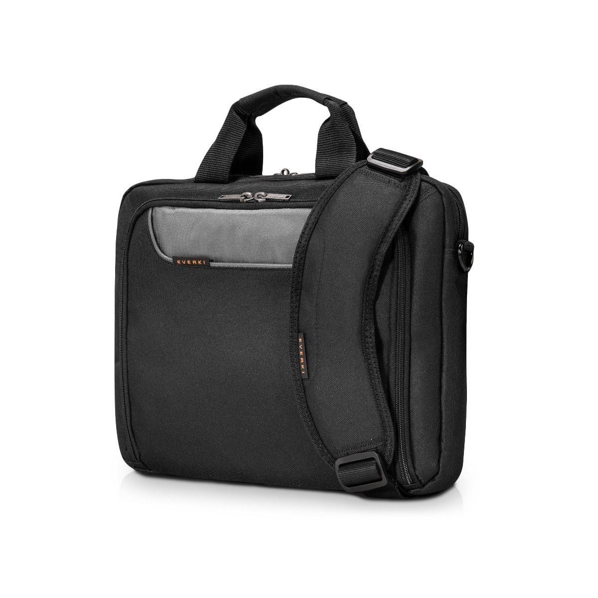 Everki Advance Eco Ekb407nch-Eco 16" Briefcase Laptop Bag Separate Zippered Accessory Pocket - FrontStashPocket - Trolley Handle Pass Through Strap - Ergonomic Shoulder Pad - Made With Sustainable Mat