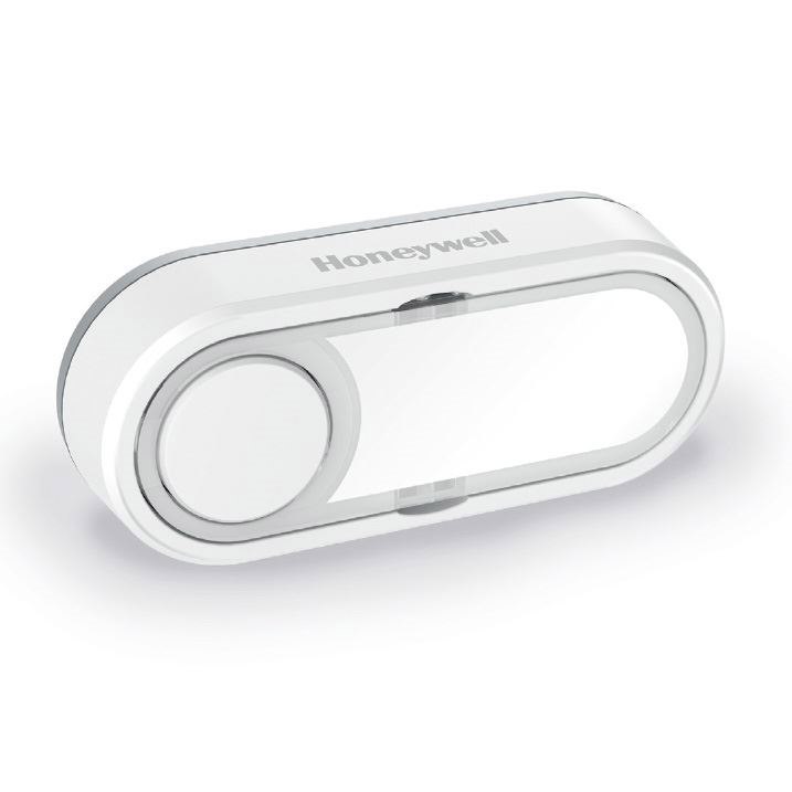 Honeywell Hondcp511a Wireless Push Button With Nameplate And Led Confidence Light. Landscape200mWireless Ip55 Secret Knock Function. White Colour.