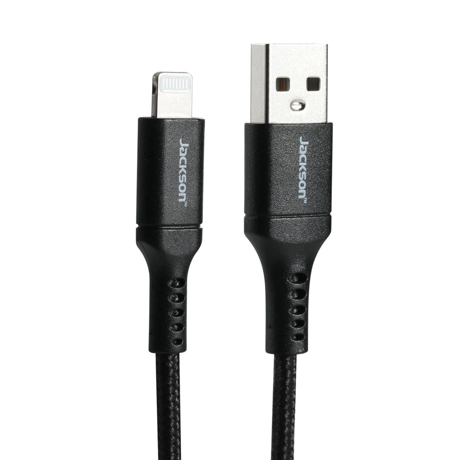 Jackson Av1115 Usb-A To Lightning Cable - 1.5M MFi Certified - Braided - Charge & SYNC iPhone / iPad Or iPod - Braided Cable To Provide Extra Durability