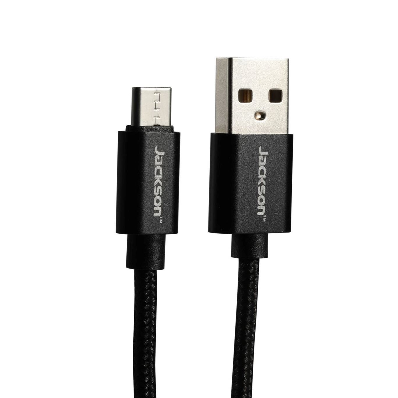 Jackson Av1117 Usb-A To Usb-C Cable - 1.5M - Black Braided