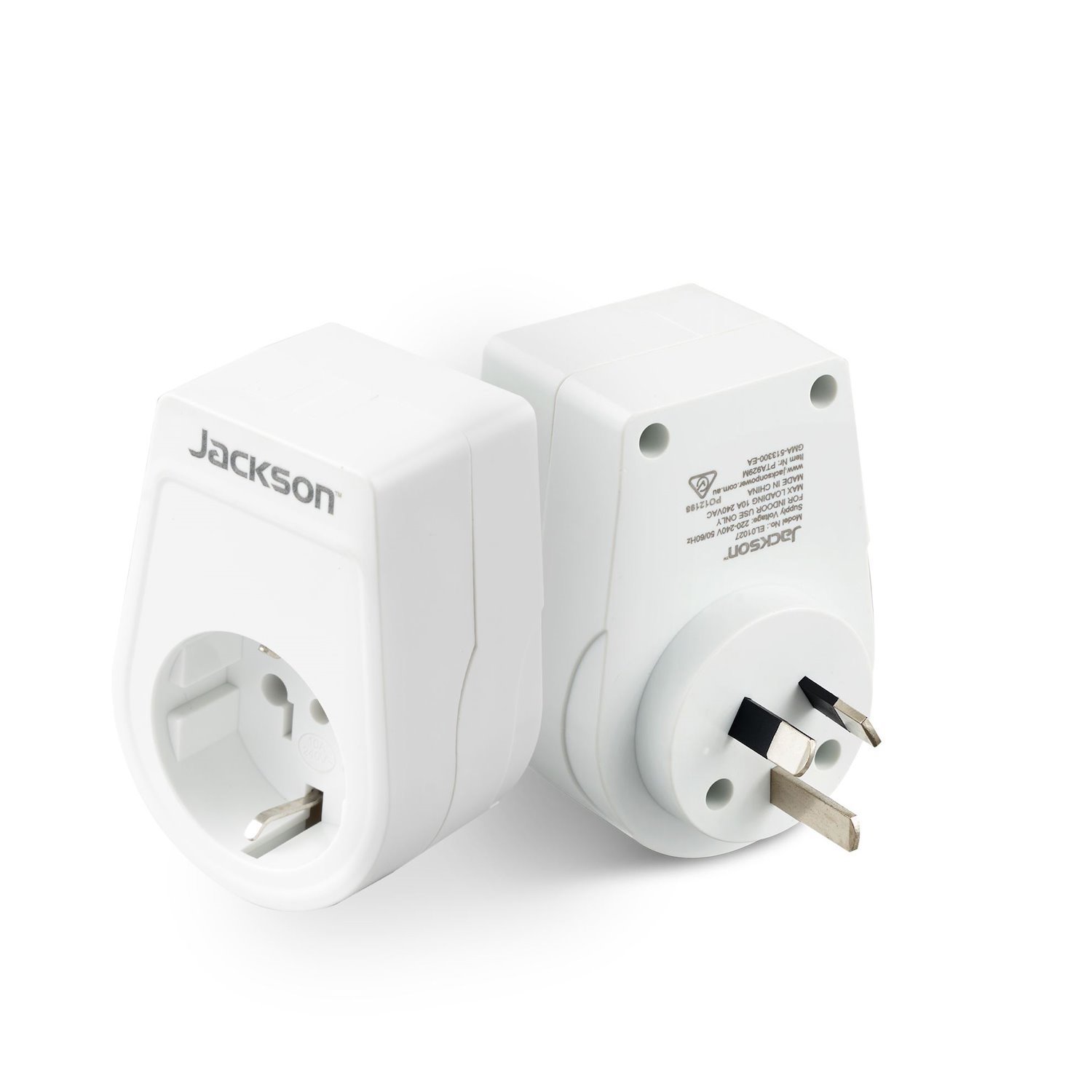 Jackson Pta929m Slim Inbound Travel Adaptor For Use In Nz/Aus. Europe Usa And Parts Of AsiaPlugs.