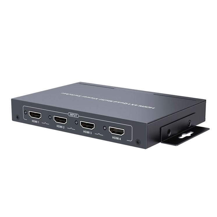 Lenkeng LKV401MS 4X1 Hdmi Multiviewer Switch Includes 4X Hdmi Inputs & 1X Hdmi Output. Displays Video From 4X Hdmi Sources Simultaneously On A Single Monitor. Supports Up To 1080p60Hz. Includes Ir Plu