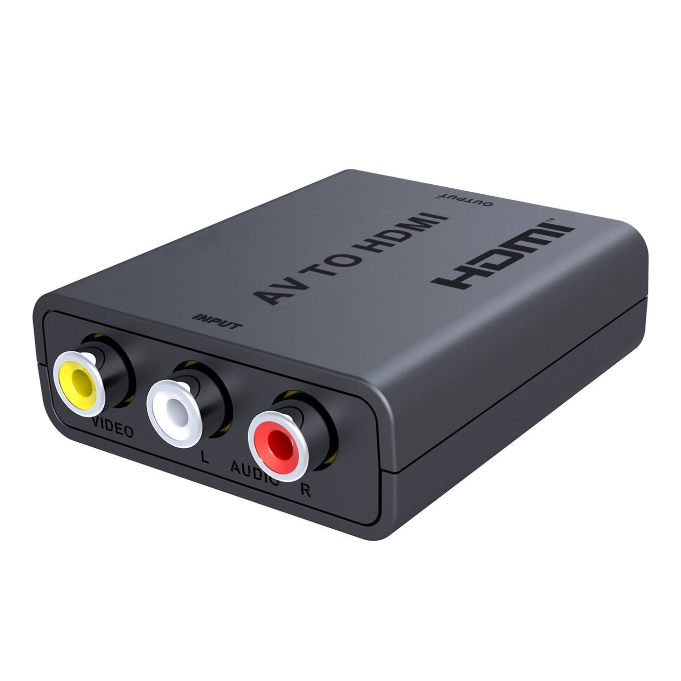 Lenkeng LKV3065 Rca To Hdmi Converter Instantly Converts & Upscales Av Media To Hdmi 720P/1080P Output Supports Legacy Gaming Consoles VCR S & More Plug And Play