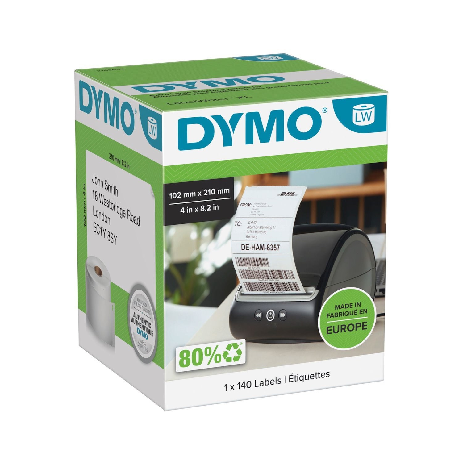 Dymo 2166659 LW Labels DHL 102X210mm