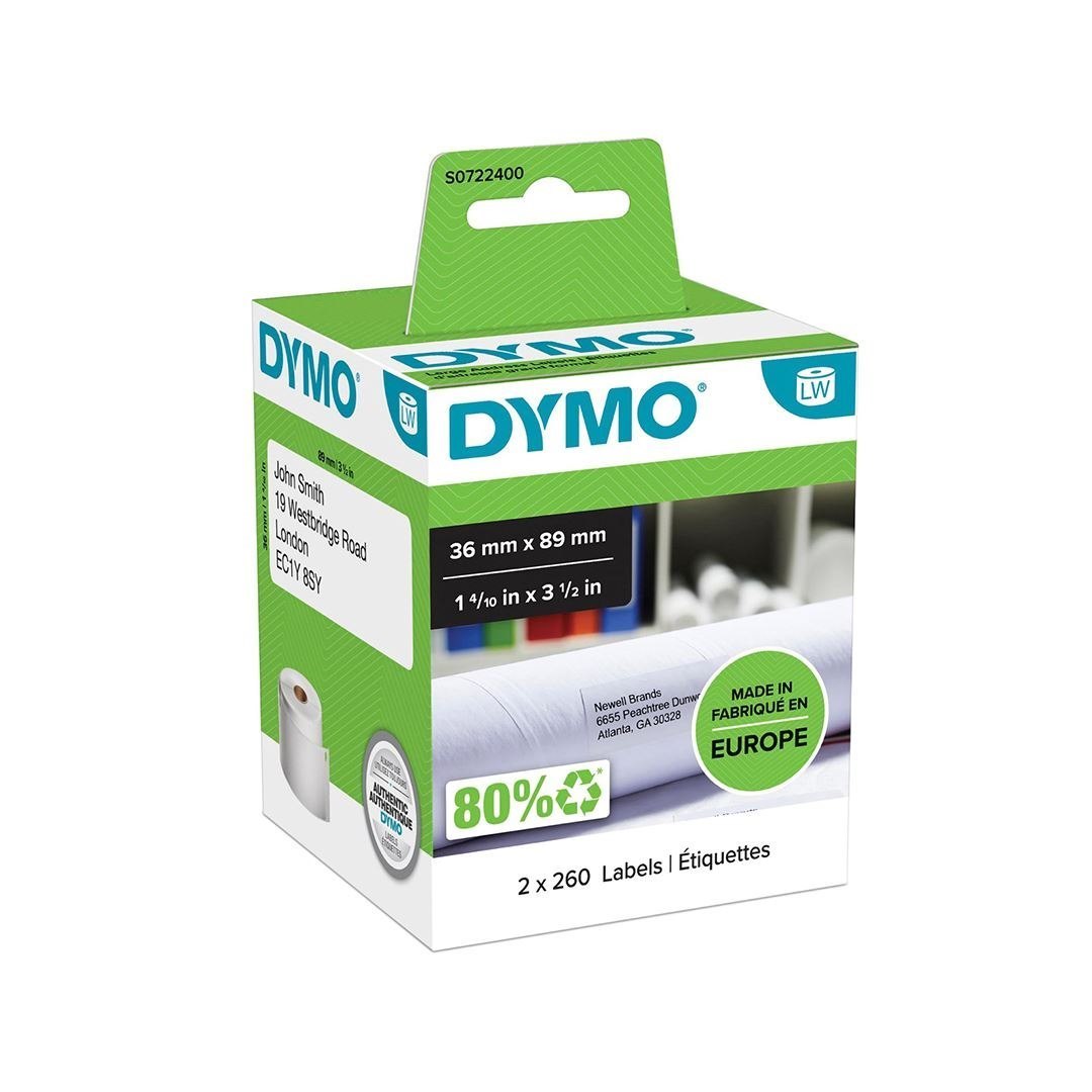 Dymo S0722400 LW LB Lge Address 36X89 WHT