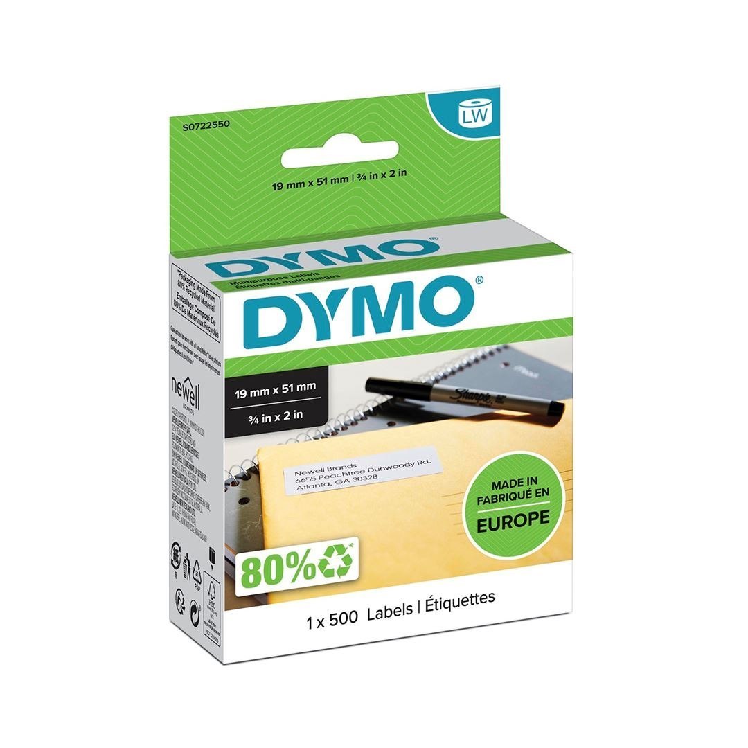 Dymo S0722550 LW LBL Multipurp Rmvble 19X51