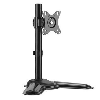 Brateck LDT30-T01 17"-32" Single Screen Articulating Monitor Stand. Free-Tilting Design Sturdy Steel Base 360 Rotary Vesa Plate. Vesa 75X75 100X100 Max Load 8Kgs. Built-In Cable Management.