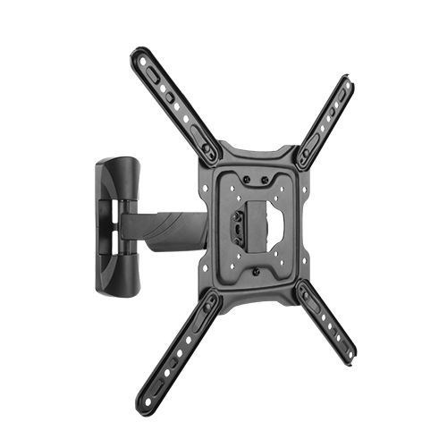 Brateck Lpa50-441 23"-55" Full Motion TV Wall Mount. Tilt +5 -15 Swivel +90 -90 . Built-In Level Adjustment. Integrated Cable Management. Profile 49-305MM. Max Vesa 400X400MM.