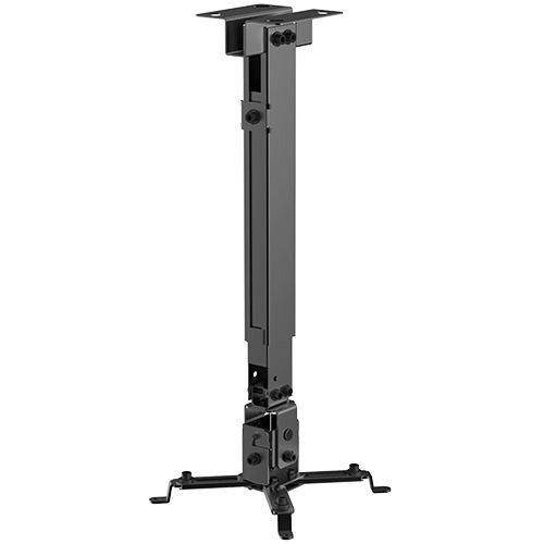 Brateck PRB-2G Universal Wall & Ceiling Projector Bracket - Tilt: -15~+15 Swivel: -8~+8 Adjustable Height/Length 430-650MM - Cable Management System - Max Load: 20KG - Colour Black