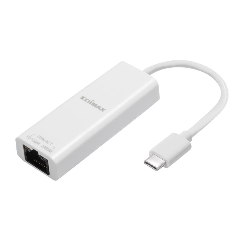 Edimax Eu-4306C Usb-C To Gigabit Ethernet Adapter. Plug-and-Play. Backward Compatible With Usb.1/3.0/2.0/1.1 Standard. Supports 802.1Q Vlan & 802.1P Layer 2 Priority Encoding And Decoding.