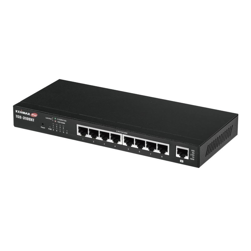 Edimax TGS-3109XT 8 Port 2.5GbE Web Smart Switch With 1X 10GbE Multi-Gigabit