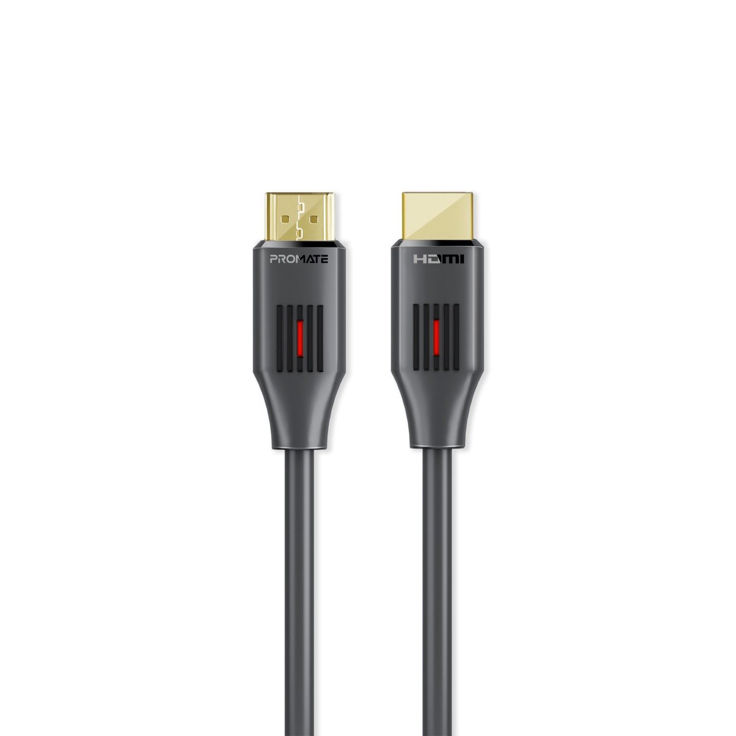 Promate Prolink4k60-3M Hdmi 2.0 - 4K 60Hz Hdmi Cable - 3M - Black High-Speed Ethernet - Long Bend Lifespan - 48-Bit Colour - Gold Plated Connectors - PVC