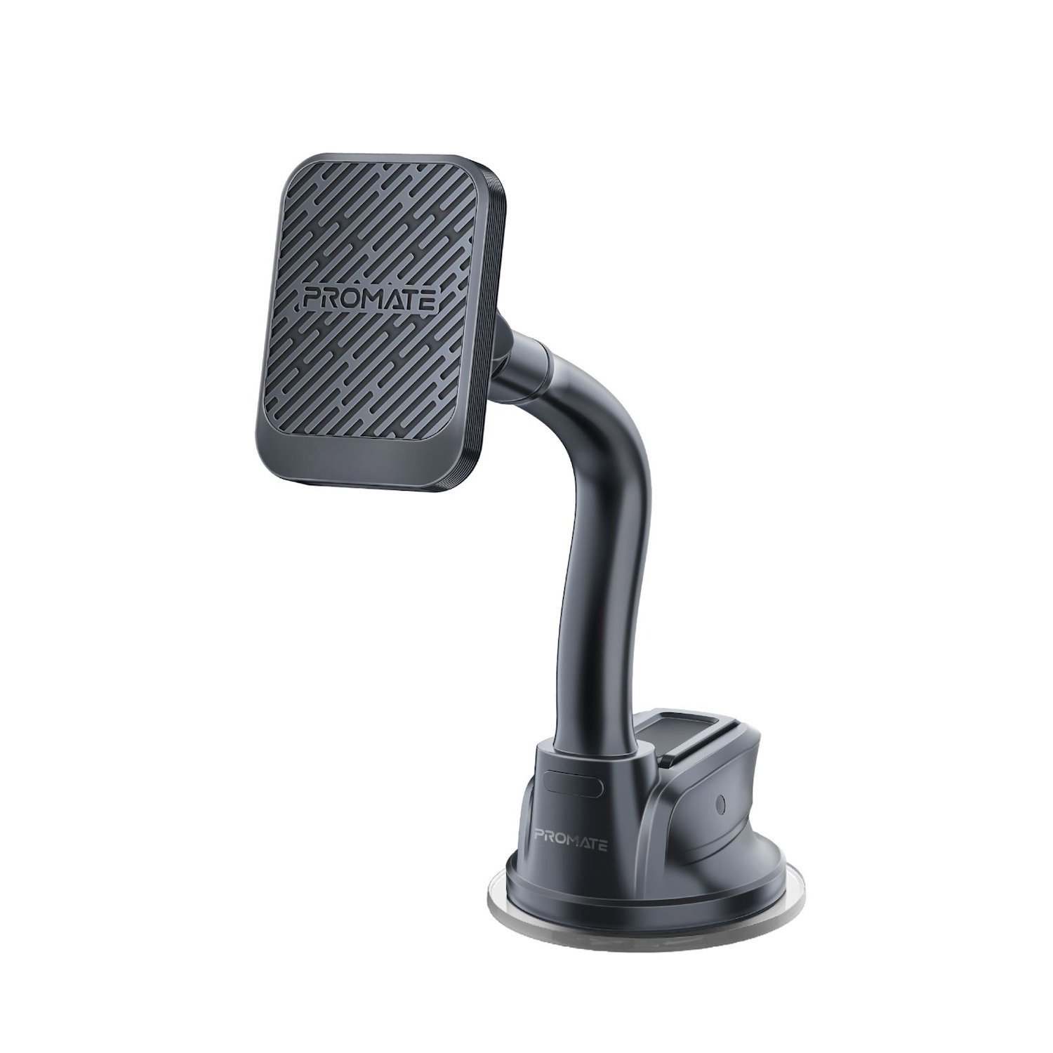 Promate Magmount-Pro SecureGrip 360 Cradleless Flexible Magnetic SmartphoneMountHolder.DesignedforDashboard & Windscreen. Metal Ring Included. Perfect For All Phones & Cases.