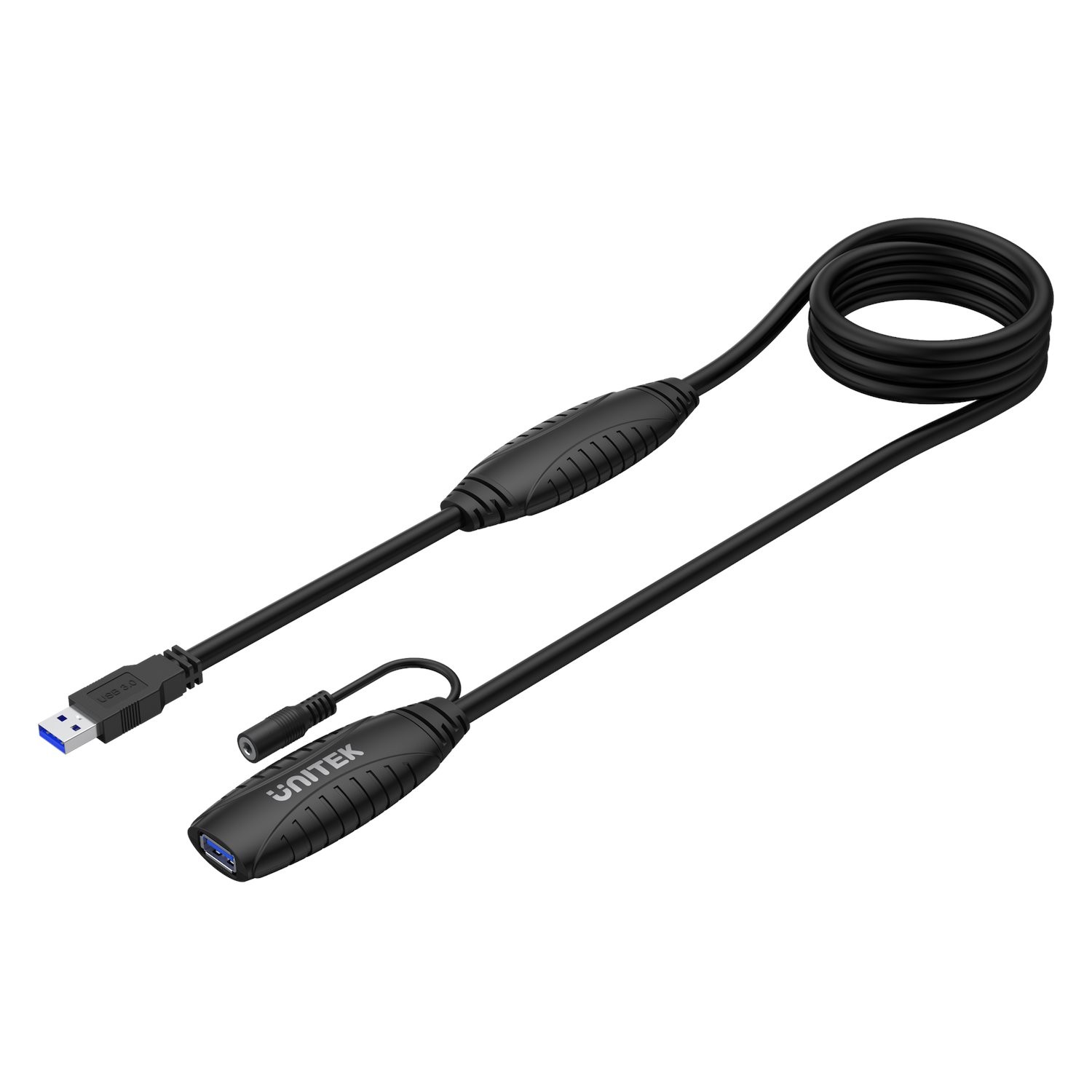 Unitek Y-3003C Usb 3.0 Usb-A Extension Cable - 15M Up To 5Gbps - Built-In Extension Chipset - Plug & Play - Backwards Compatible