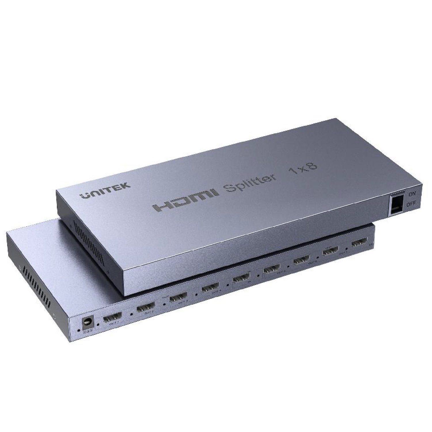Unitek V1132a01 1-In-8-Out 4K Hdmi 1.4 Splitter. - Supports Up To 4K 30Hz (Uhd) Resolution (3840 X2160) & Compatible For 480P 720P 1080I 1080P. Power Adaptor Included.