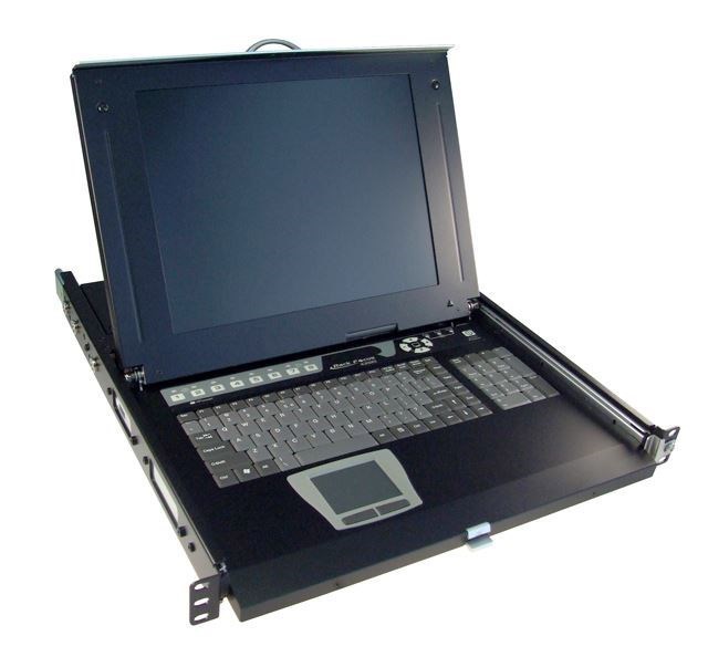 Rextron All-In-1 Integrated LCD KVM Drawer. 8 Port, 19'''' Screen Size. 1X Console To 8X PS2 Or Usb PC''s, 19'''' TFT LCD, Keyboard Drawer, Rear Bracket Ext. Kit (48~93CM,) 8X 1.8M Vga/Usb Leads. Colo